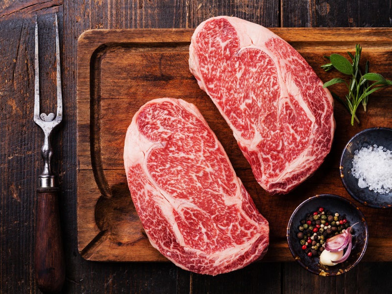 marmoriertes Steak